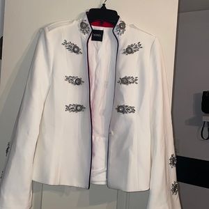 White XOXO Blazer